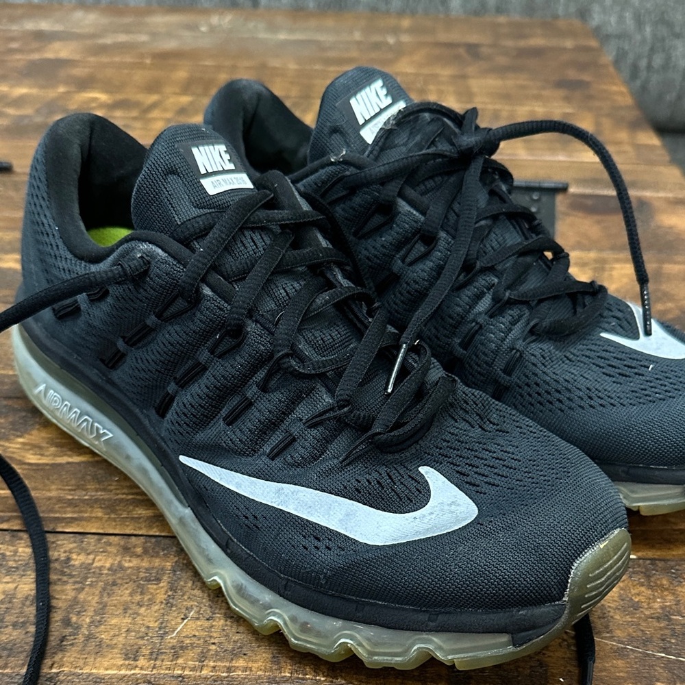 Nike Black and Gray Air Max Athletic Shoes